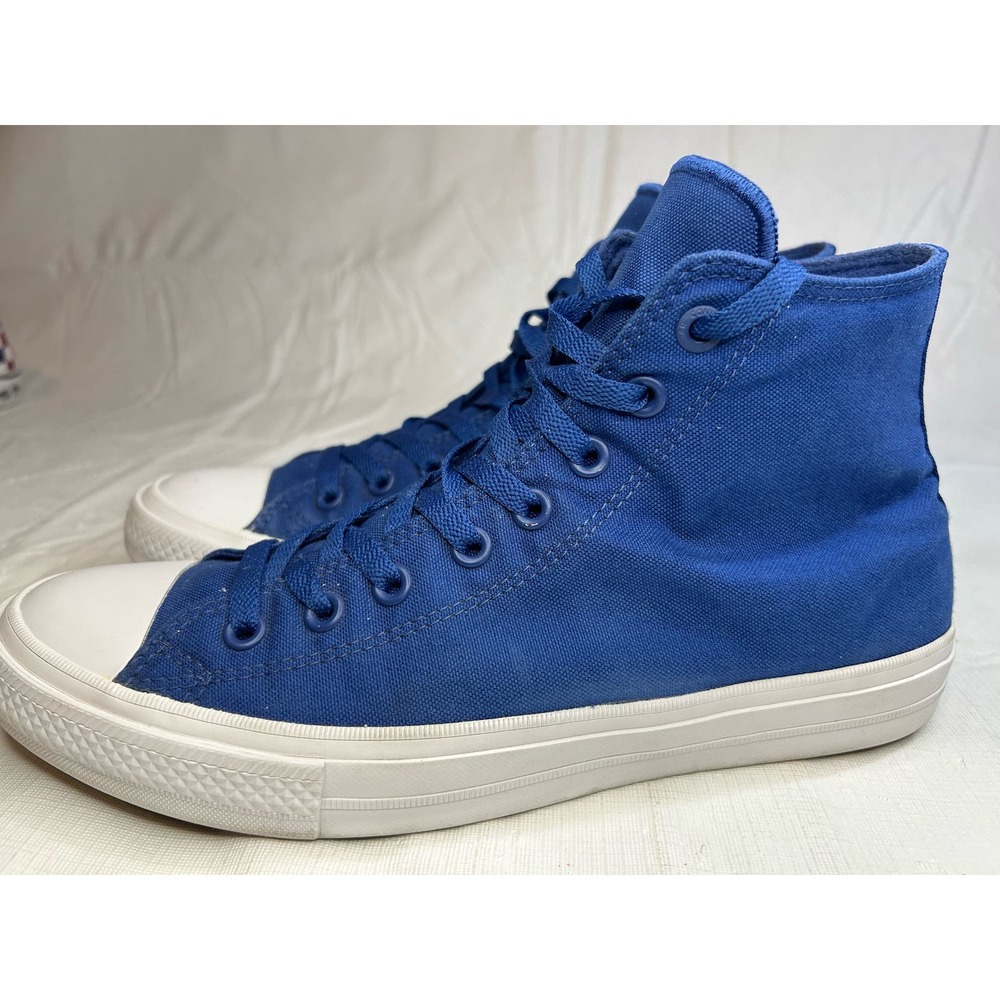 Converse All Star Check Taylor Mens 9.5 Women's 11.5 EUC Sodalite Blue